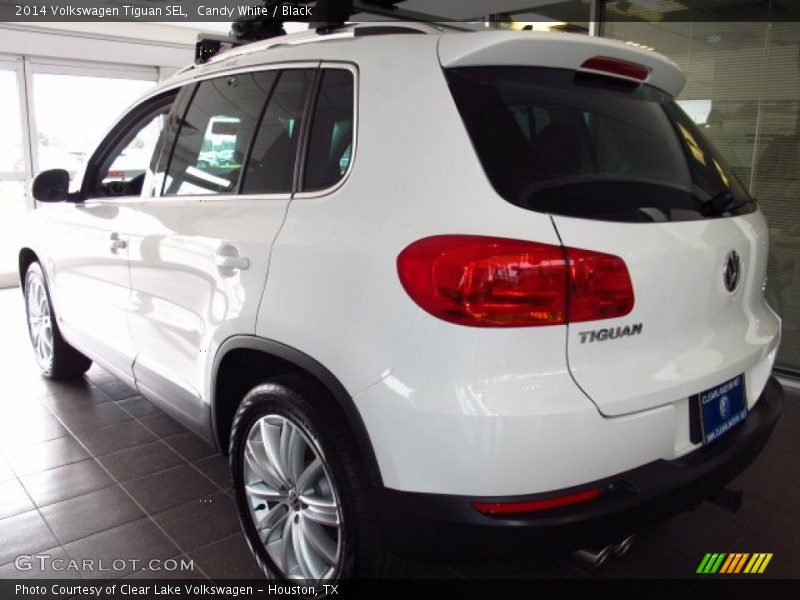 Candy White / Black 2014 Volkswagen Tiguan SEL