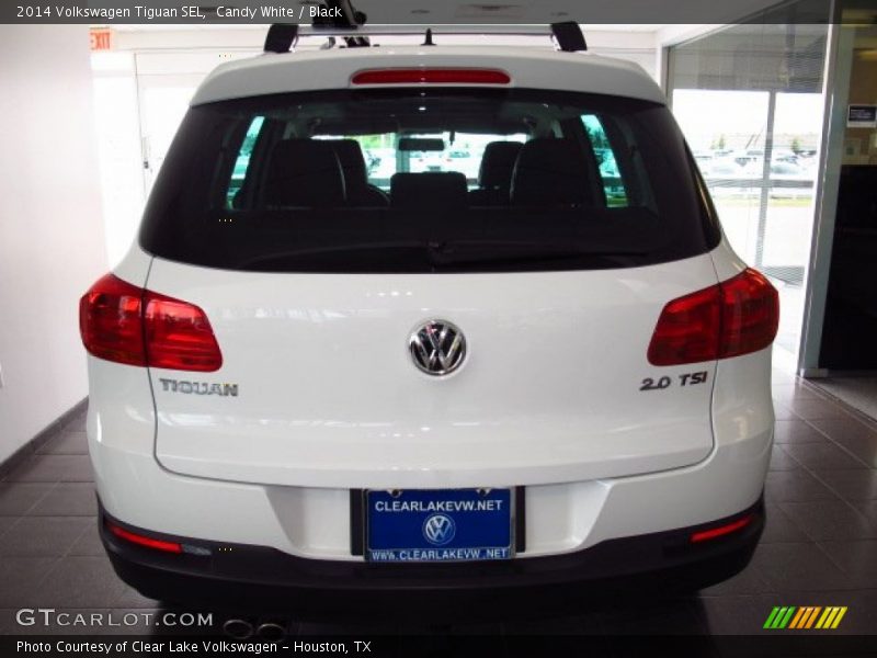 Candy White / Black 2014 Volkswagen Tiguan SEL