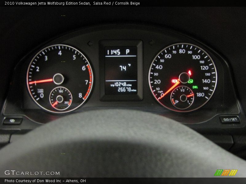 Salsa Red / Cornsilk Beige 2010 Volkswagen Jetta Wolfsburg Edition Sedan
