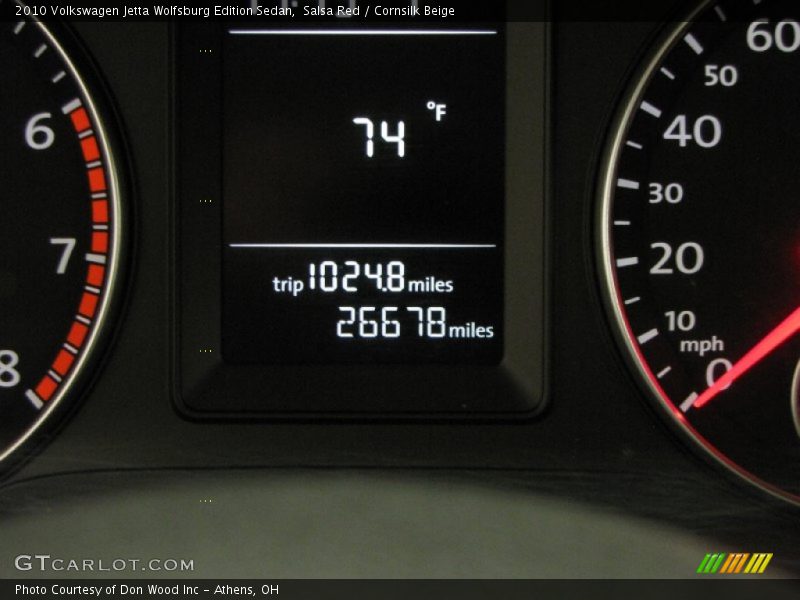 Salsa Red / Cornsilk Beige 2010 Volkswagen Jetta Wolfsburg Edition Sedan