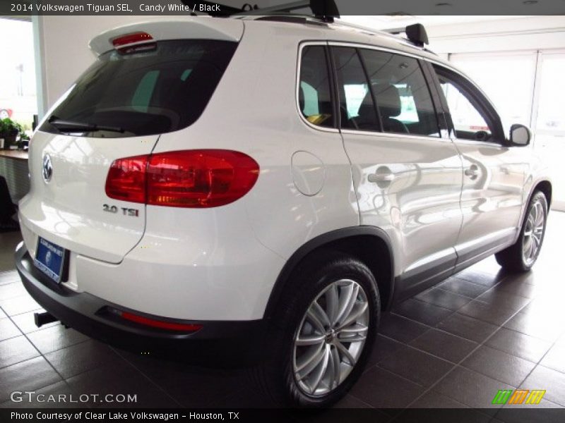 Candy White / Black 2014 Volkswagen Tiguan SEL