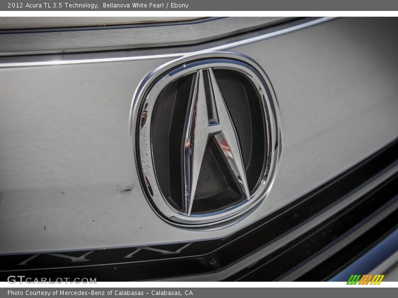 Bellanova White Pearl / Ebony 2012 Acura TL 3.5 Technology
