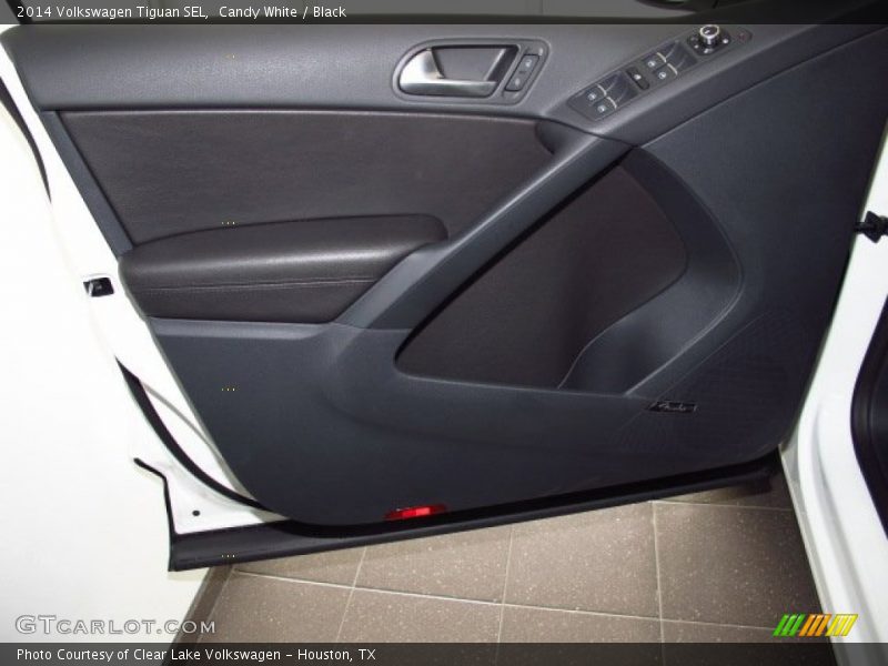 Candy White / Black 2014 Volkswagen Tiguan SEL