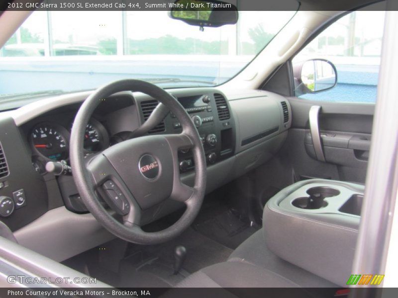 Summit White / Dark Titanium 2012 GMC Sierra 1500 SL Extended Cab 4x4