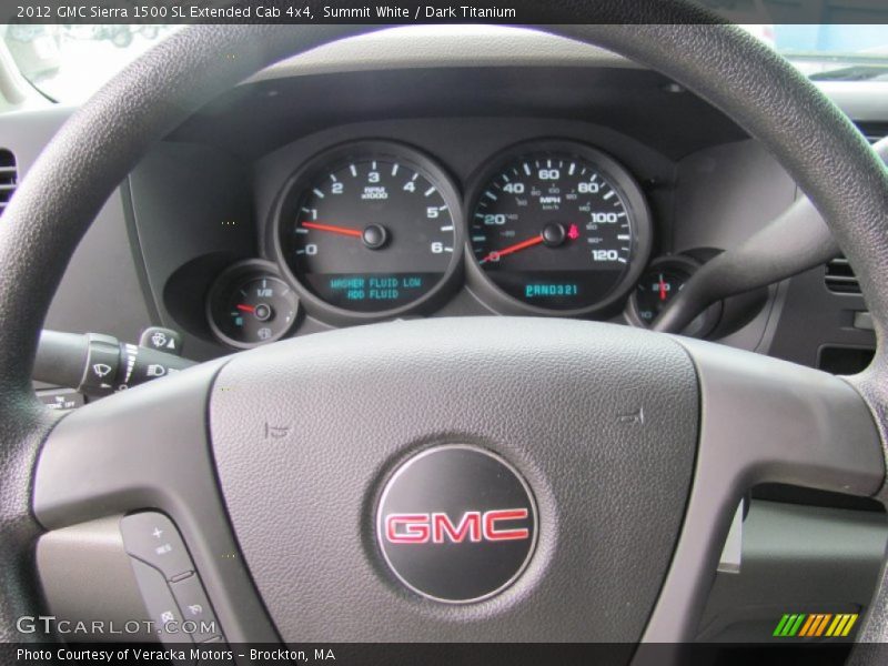 Summit White / Dark Titanium 2012 GMC Sierra 1500 SL Extended Cab 4x4