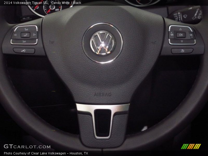 Candy White / Black 2014 Volkswagen Tiguan SEL