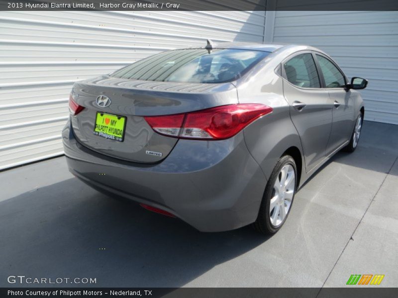Harbor Gray Metallic / Gray 2013 Hyundai Elantra Limited