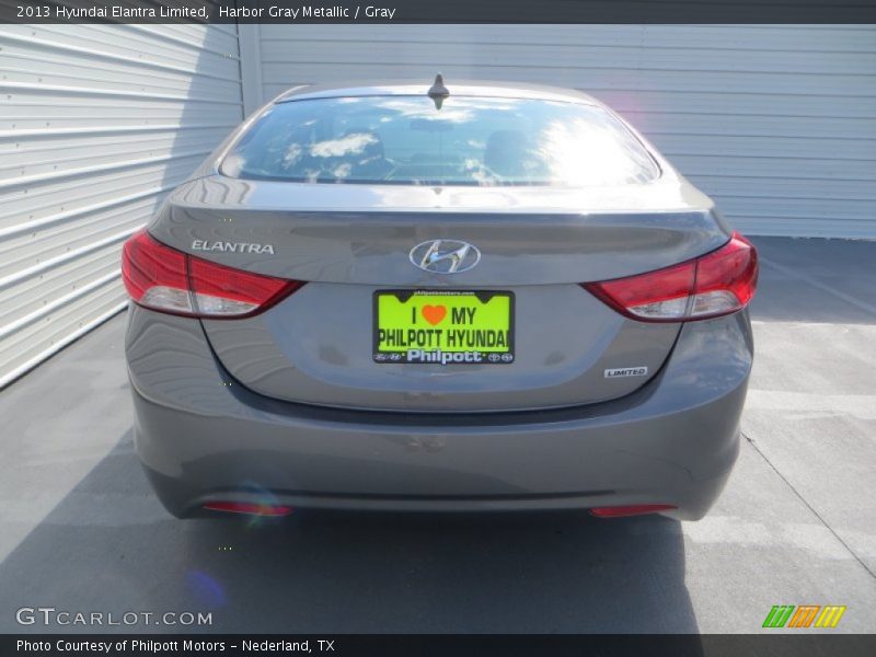 Harbor Gray Metallic / Gray 2013 Hyundai Elantra Limited