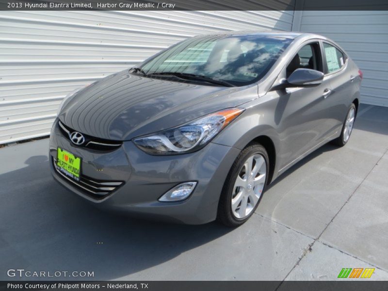 Harbor Gray Metallic / Gray 2013 Hyundai Elantra Limited
