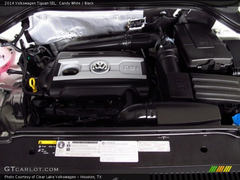 Candy White / Black 2014 Volkswagen Tiguan SEL