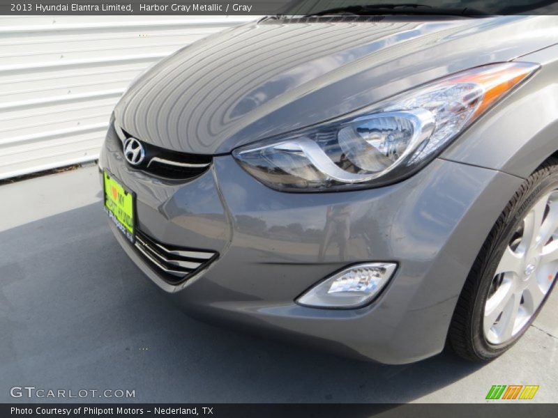 Harbor Gray Metallic / Gray 2013 Hyundai Elantra Limited