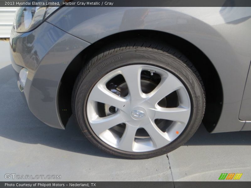 Harbor Gray Metallic / Gray 2013 Hyundai Elantra Limited