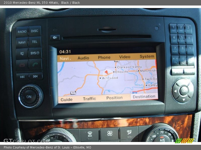 Black / Black 2010 Mercedes-Benz ML 350 4Matic