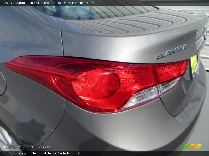 Harbor Gray Metallic / Gray 2013 Hyundai Elantra Limited