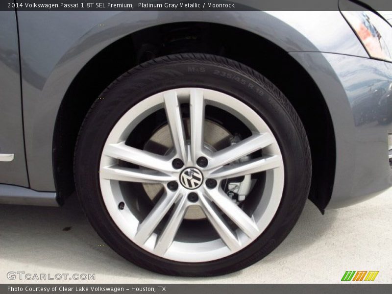 Platinum Gray Metallic / Moonrock 2014 Volkswagen Passat 1.8T SEL Premium