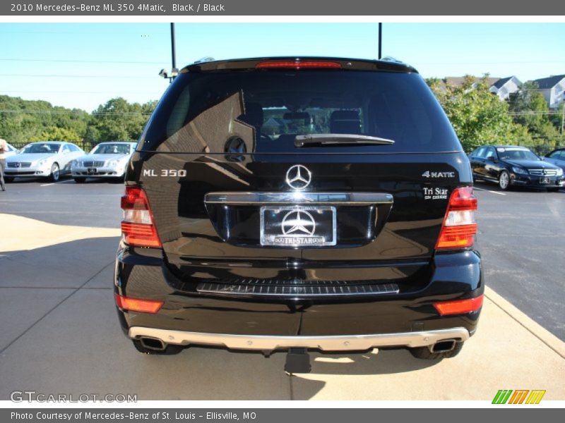Black / Black 2010 Mercedes-Benz ML 350 4Matic