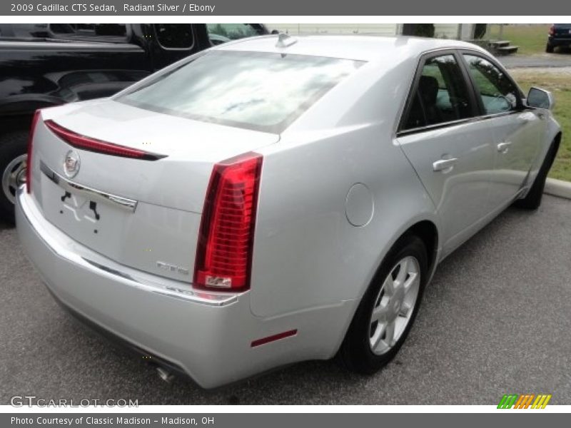 Radiant Silver / Ebony 2009 Cadillac CTS Sedan