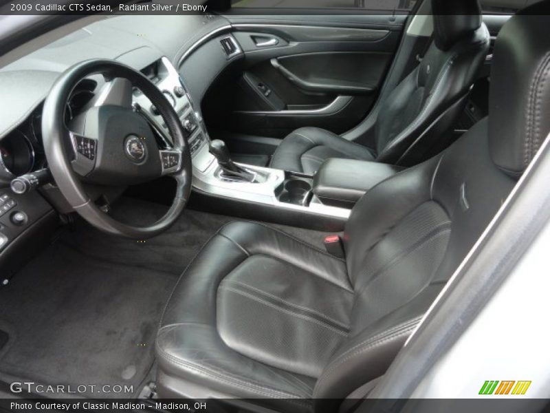 Radiant Silver / Ebony 2009 Cadillac CTS Sedan