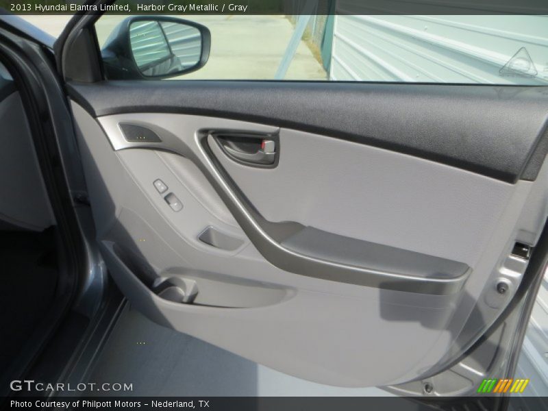 Harbor Gray Metallic / Gray 2013 Hyundai Elantra Limited