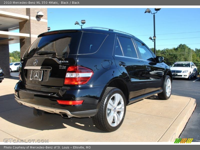 Black / Black 2010 Mercedes-Benz ML 350 4Matic