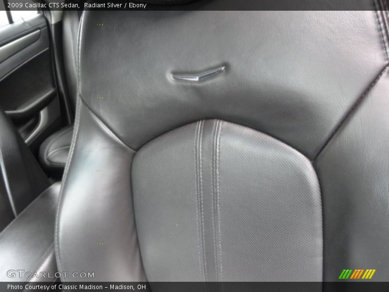 Radiant Silver / Ebony 2009 Cadillac CTS Sedan