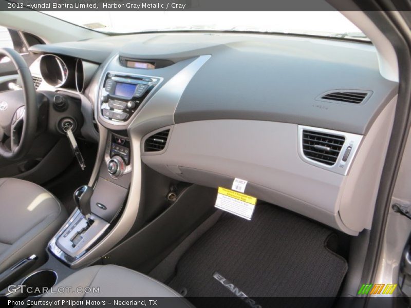 Harbor Gray Metallic / Gray 2013 Hyundai Elantra Limited