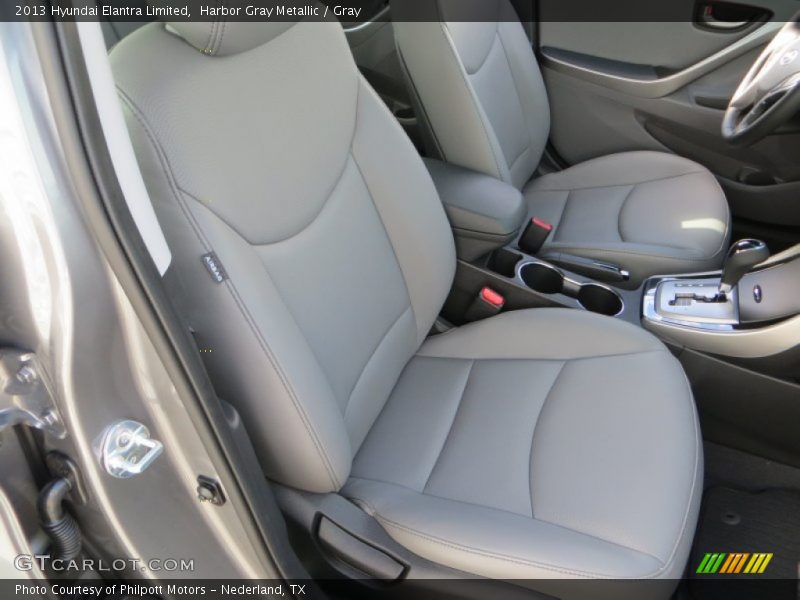 Harbor Gray Metallic / Gray 2013 Hyundai Elantra Limited
