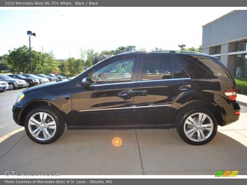 Black / Black 2010 Mercedes-Benz ML 350 4Matic