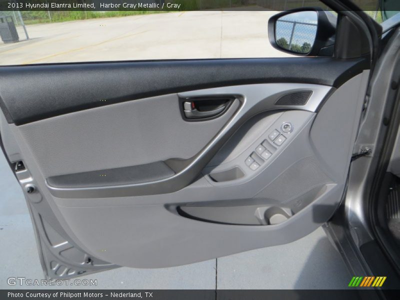 Harbor Gray Metallic / Gray 2013 Hyundai Elantra Limited