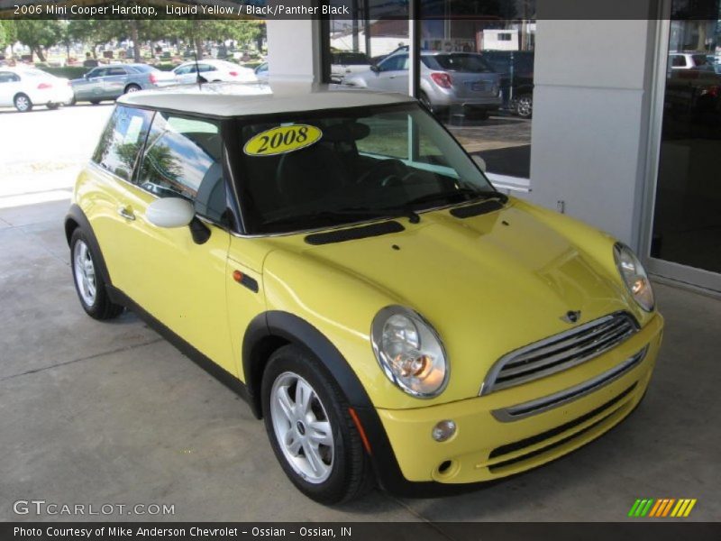 Liquid Yellow / Black/Panther Black 2006 Mini Cooper Hardtop