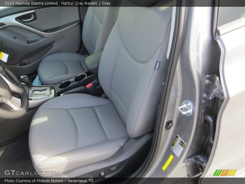 Harbor Gray Metallic / Gray 2013 Hyundai Elantra Limited