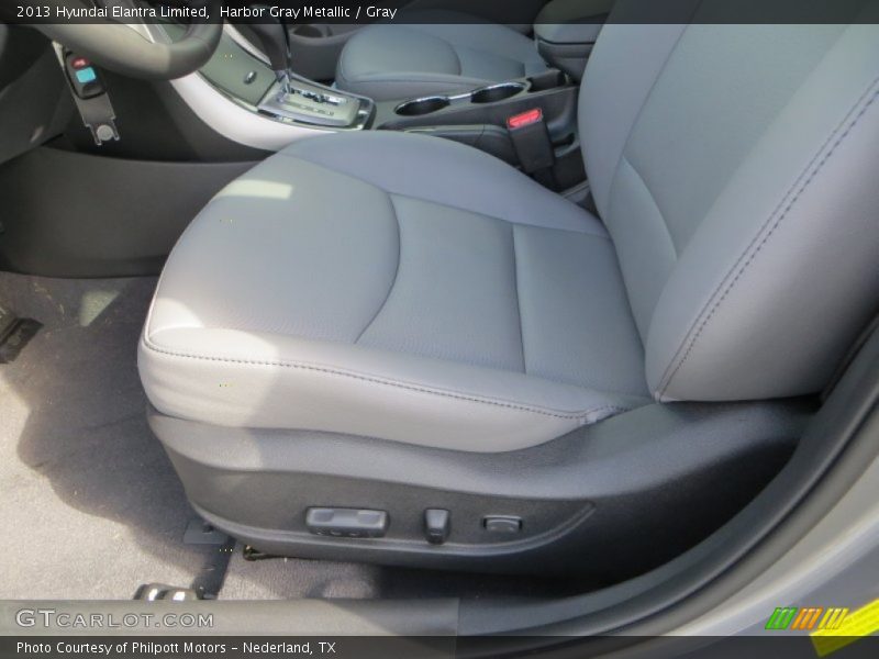 Harbor Gray Metallic / Gray 2013 Hyundai Elantra Limited