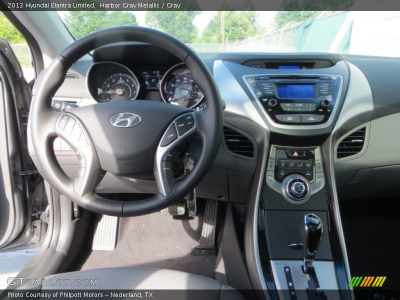 Harbor Gray Metallic / Gray 2013 Hyundai Elantra Limited