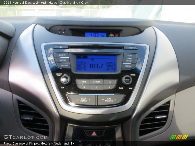 Harbor Gray Metallic / Gray 2013 Hyundai Elantra Limited