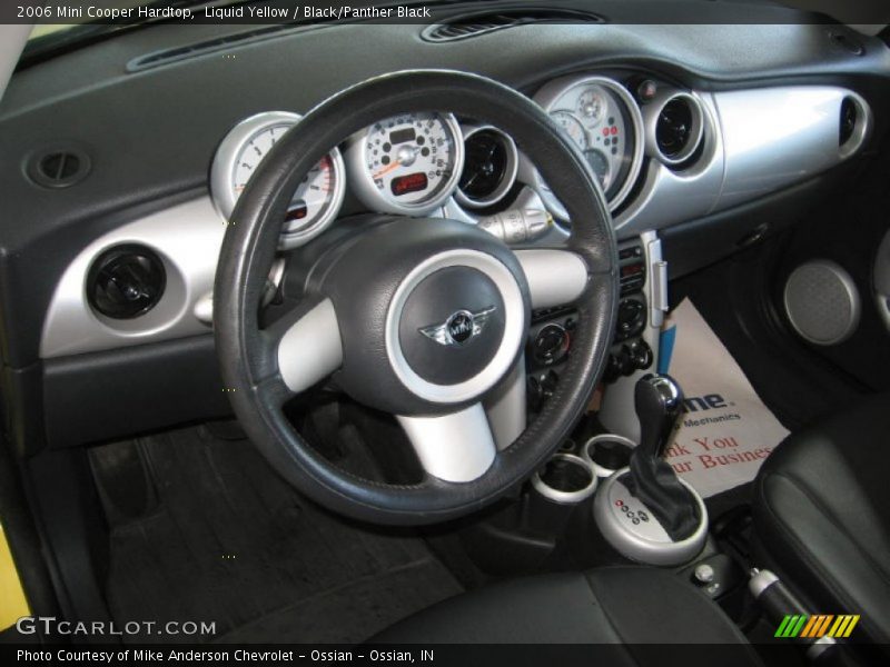 Liquid Yellow / Black/Panther Black 2006 Mini Cooper Hardtop