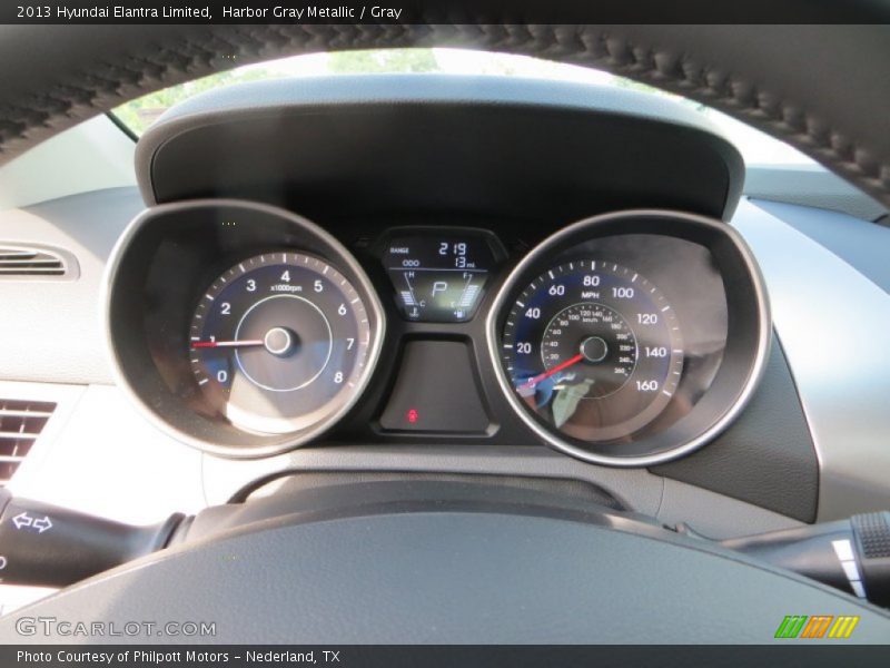 Harbor Gray Metallic / Gray 2013 Hyundai Elantra Limited