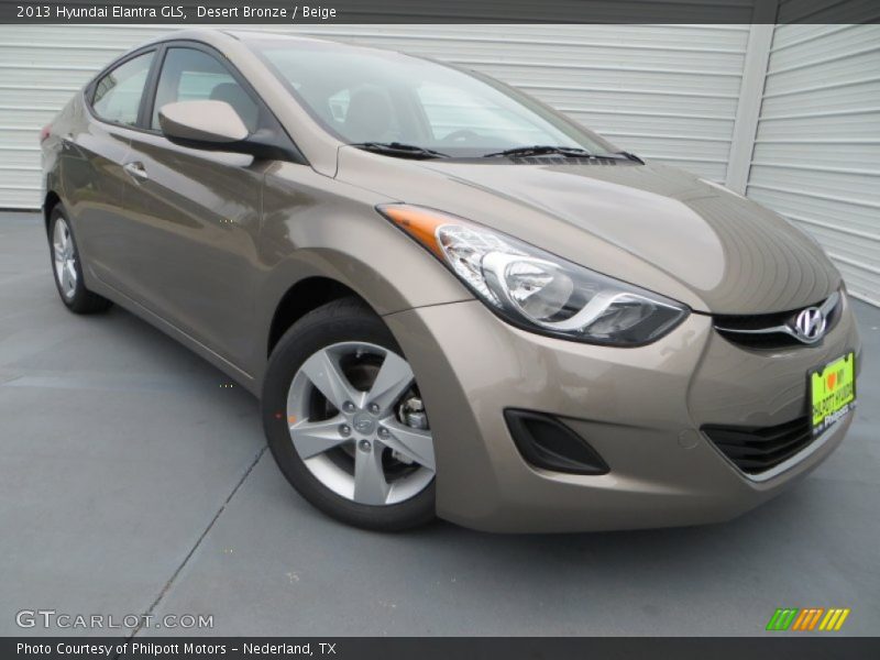 Desert Bronze / Beige 2013 Hyundai Elantra GLS