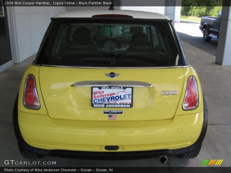 Liquid Yellow / Black/Panther Black 2006 Mini Cooper Hardtop