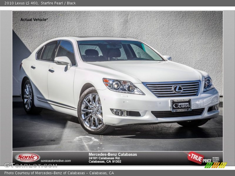 Starfire Pearl / Black 2010 Lexus LS 460