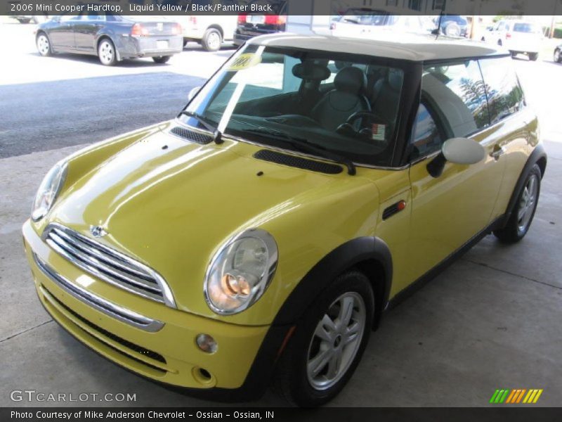 Liquid Yellow / Black/Panther Black 2006 Mini Cooper Hardtop