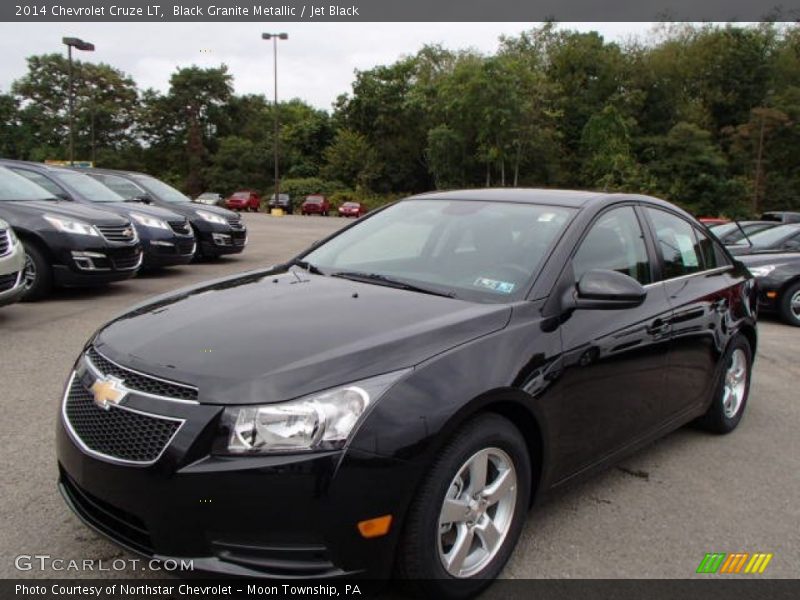 Black Granite Metallic / Jet Black 2014 Chevrolet Cruze LT