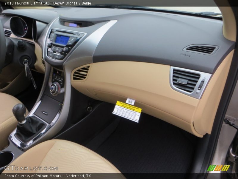 Desert Bronze / Beige 2013 Hyundai Elantra GLS