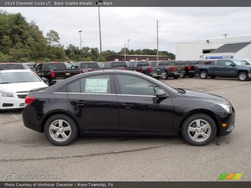 Black Granite Metallic / Jet Black 2014 Chevrolet Cruze LT
