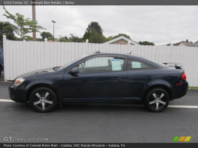 Midnight Blue Metallic / Ebony 2009 Pontiac G5