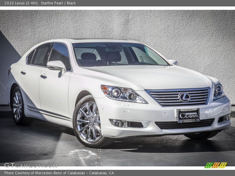 Starfire Pearl / Black 2010 Lexus LS 460