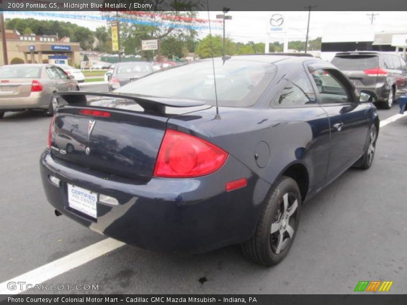 Midnight Blue Metallic / Ebony 2009 Pontiac G5