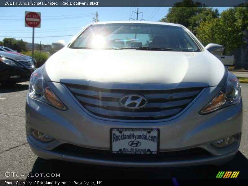 Radiant Silver / Black 2011 Hyundai Sonata Limited