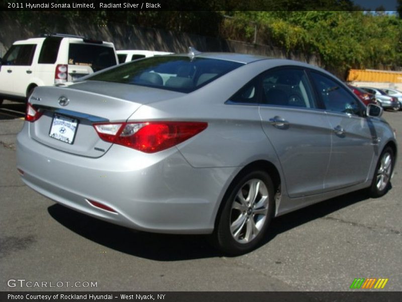Radiant Silver / Black 2011 Hyundai Sonata Limited