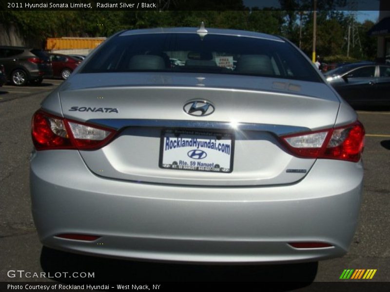 Radiant Silver / Black 2011 Hyundai Sonata Limited