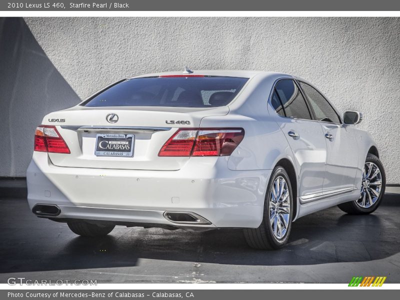 Starfire Pearl / Black 2010 Lexus LS 460